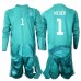 Německo Manuel Neuer #1 Brankářské Dětské Oblečení Domácí Dres MS 2026 Dlouhým Rukávem (+ trenýrky) Německo Manuel Neuer #1 Brankářské Dětské Oblečení Domácí Dres MS 2026 Dlouhým Rukávem (+ trenýrky)